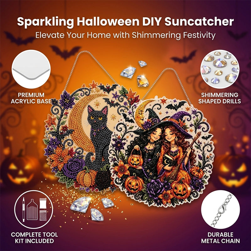 Halloween Diamond Painting Hanging Ornament Kit