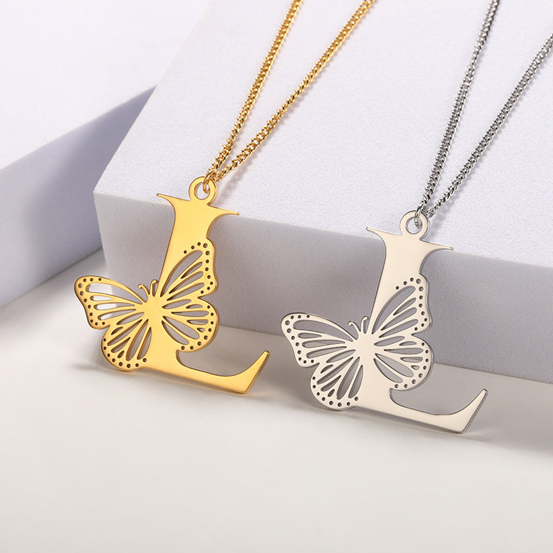 Butterfly Alphabet Pendant