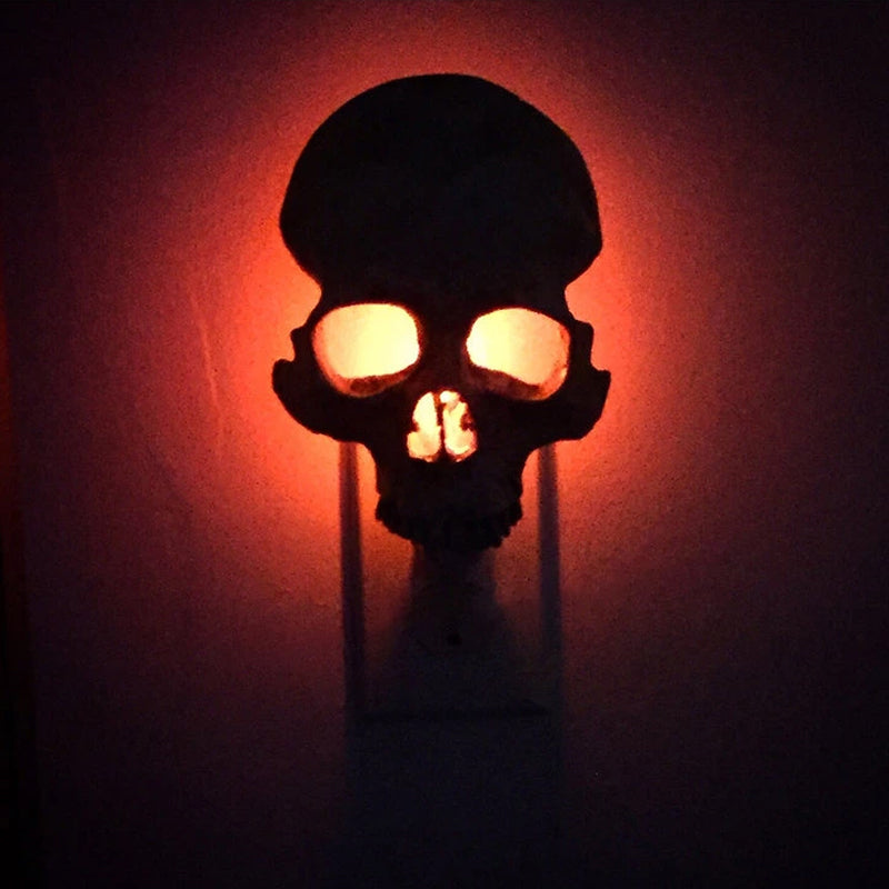 Hyper-realistic Human Skull Night Light