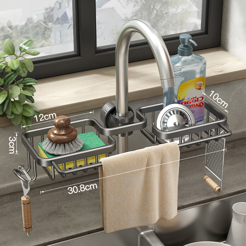 Rust-proof Space Aluminum Faucet Rack