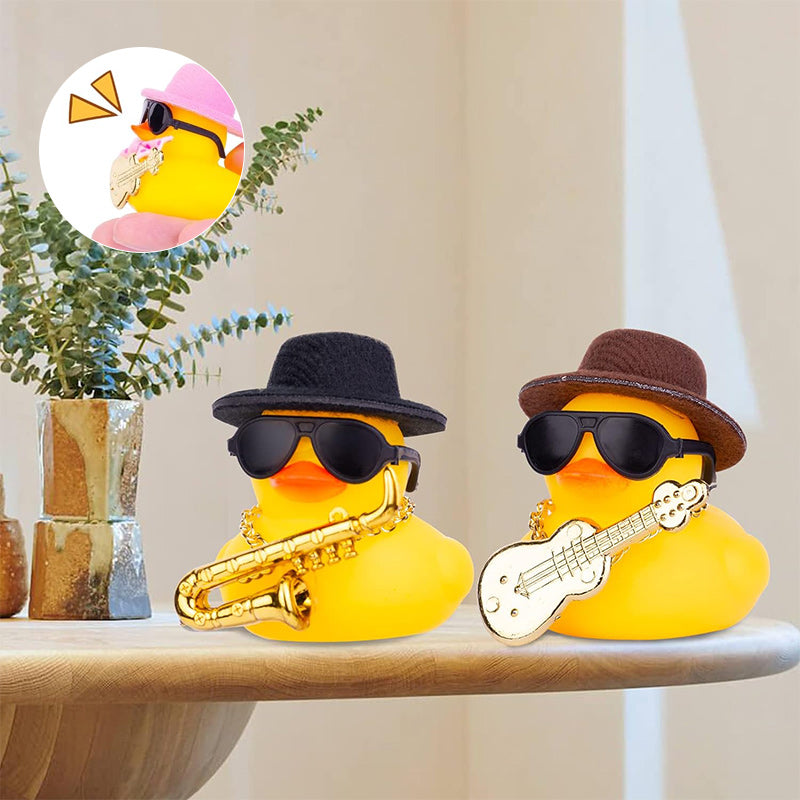 FUN RUBBER DUCK DASHBOARD DECORATION, 15 pcs