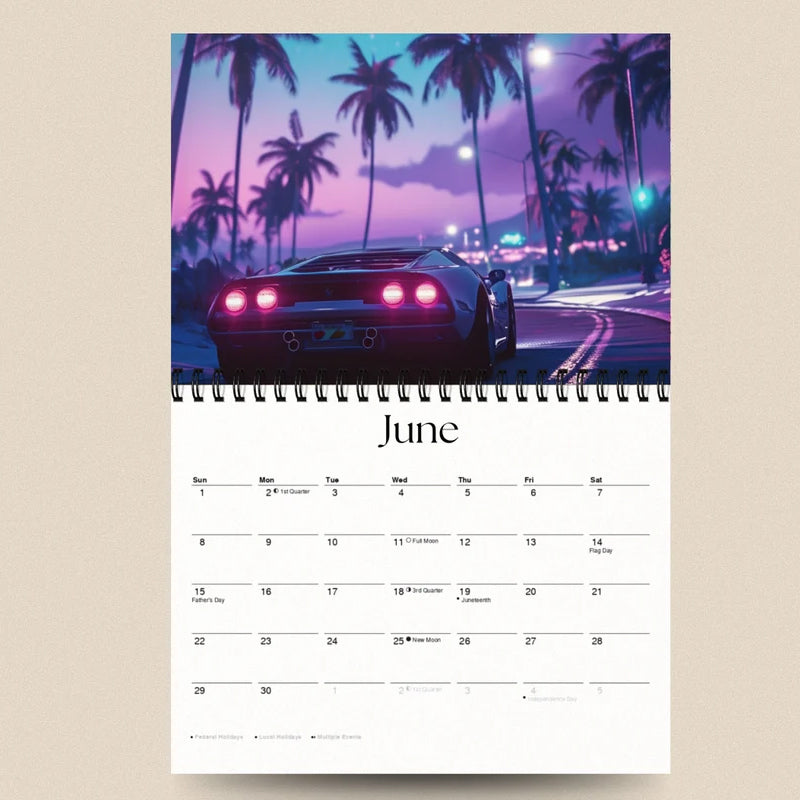 Car Calendar 2025