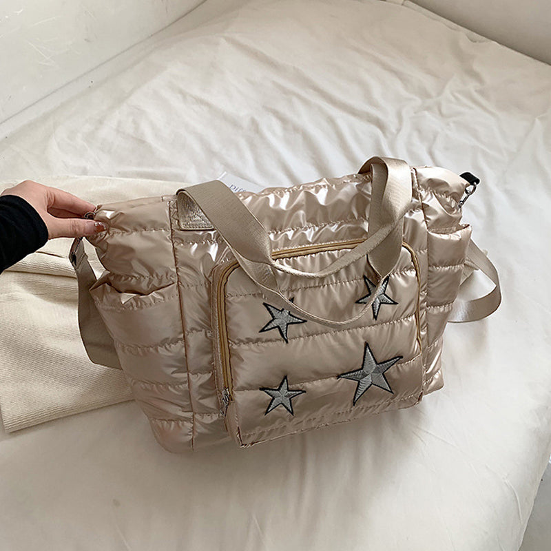 Winter Wide Strap Handbag