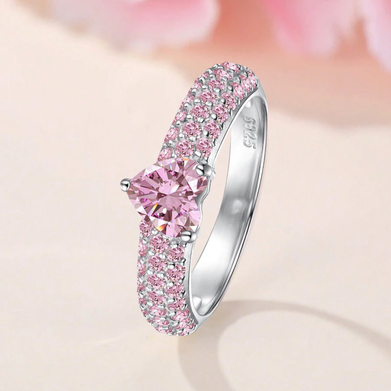 Love Diamond Zircon Ring