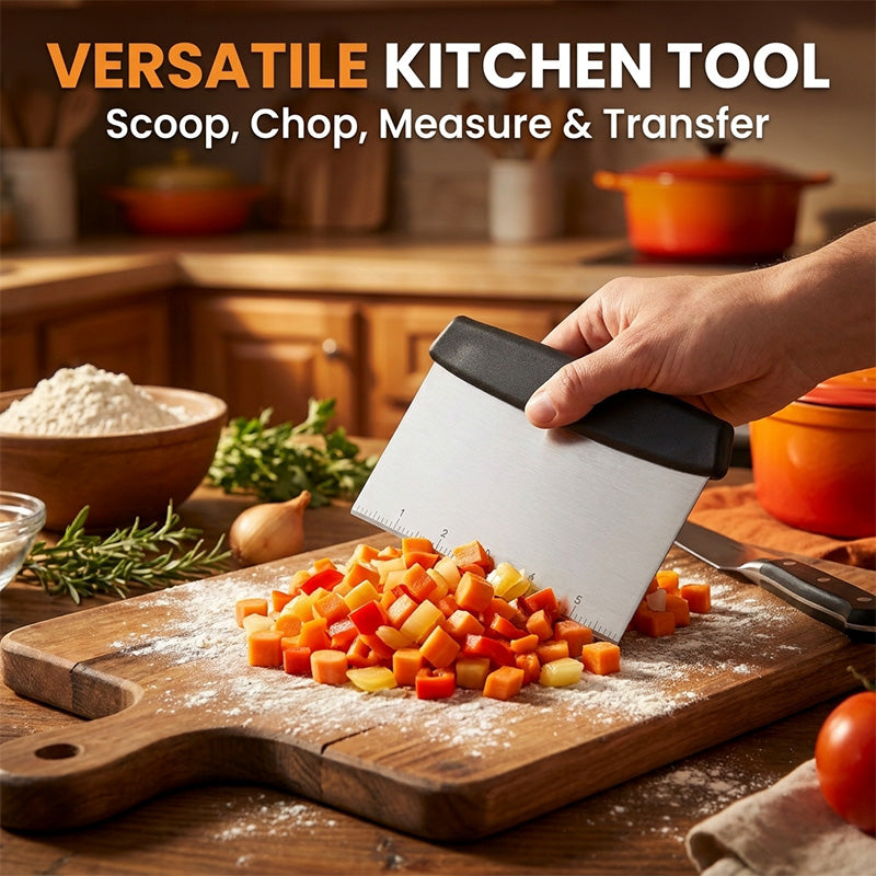 Stainless Steel Dough Scraper