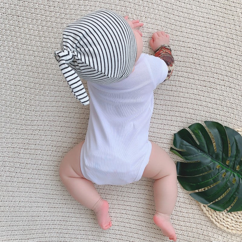 Fake Two-piece Floral Arm Long-sleeved T-shirt
