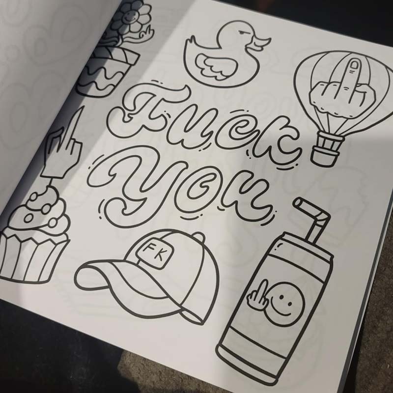 Swear Word: Bold and Easy Coloring Book