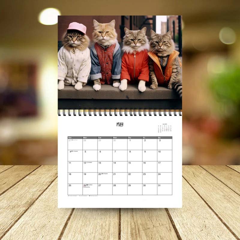 Stylish Dogs and Cats Calendar