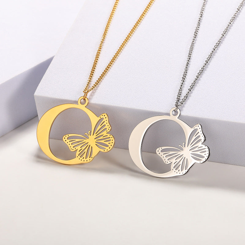 Butterfly Alphabet Pendant