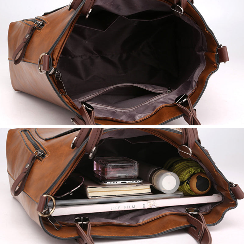 Ladies Vintage Leather Shoulder Bag