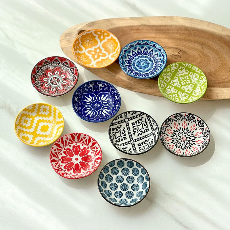 Ceramic Bohemian Flavour Plate Dipping Plate