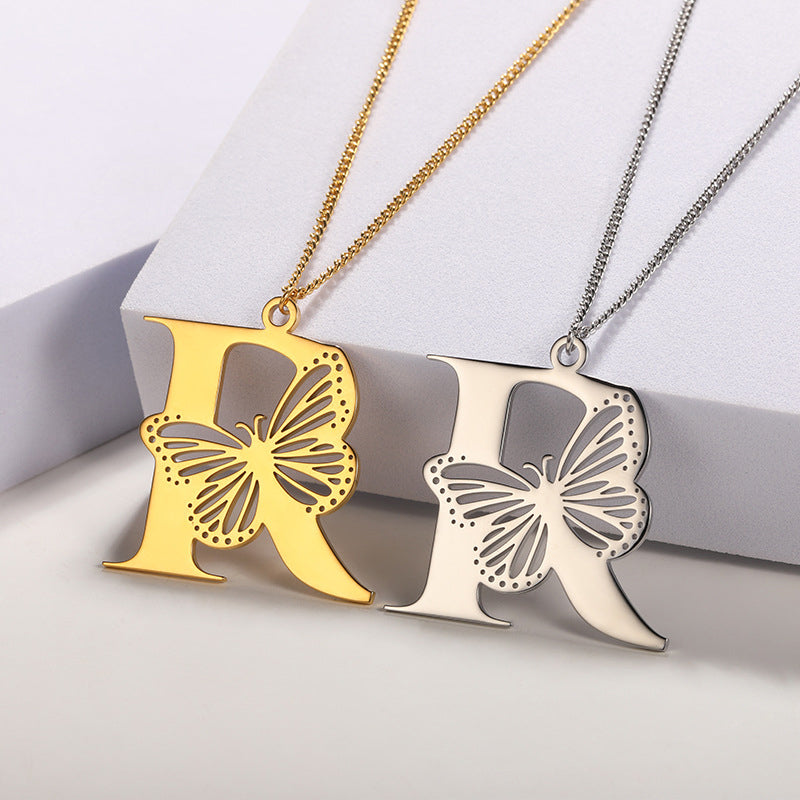 Butterfly Alphabet Pendant