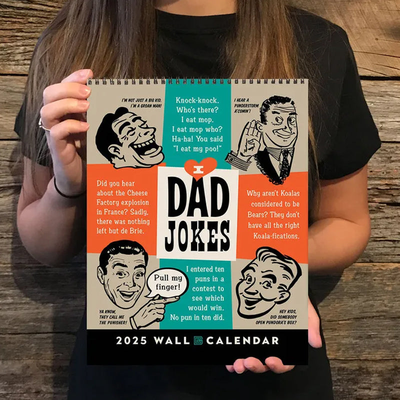 📅2025 Wall Calendar: Dad Jokes