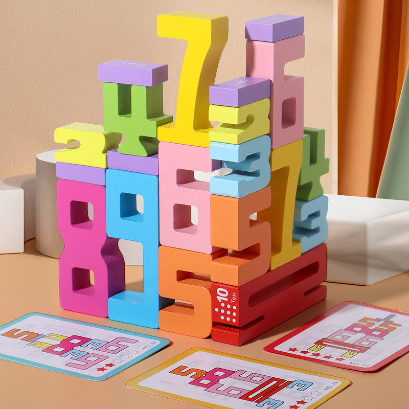 Creative Wooden Number Building Block