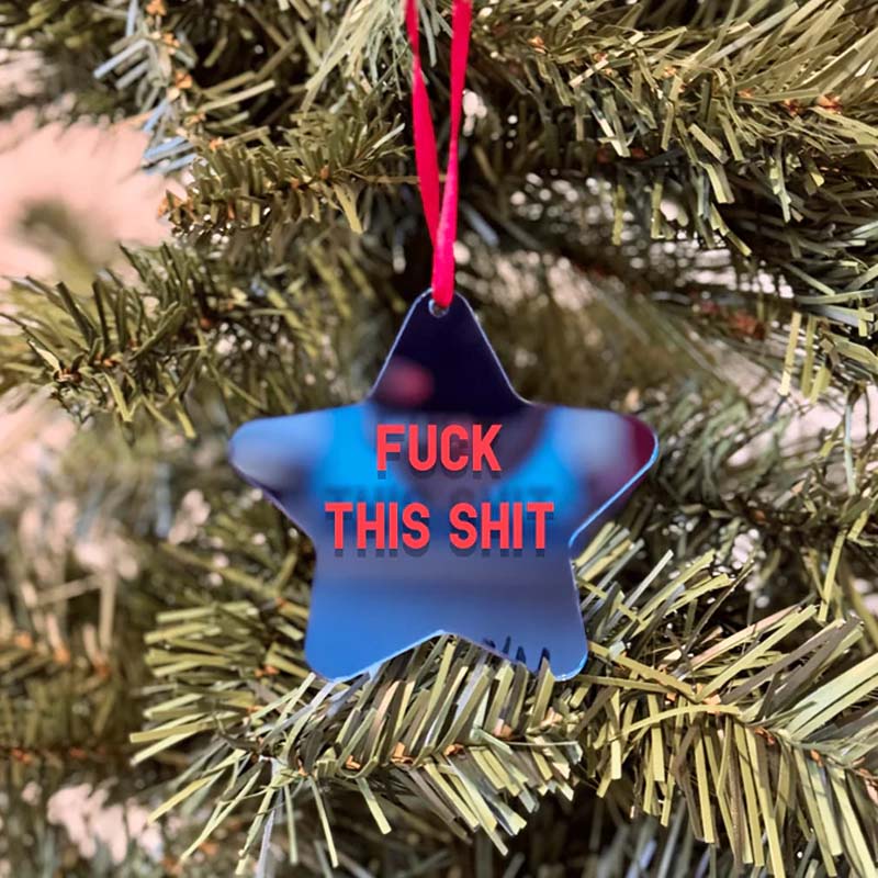 Fuck STAR Christmas Ornaments