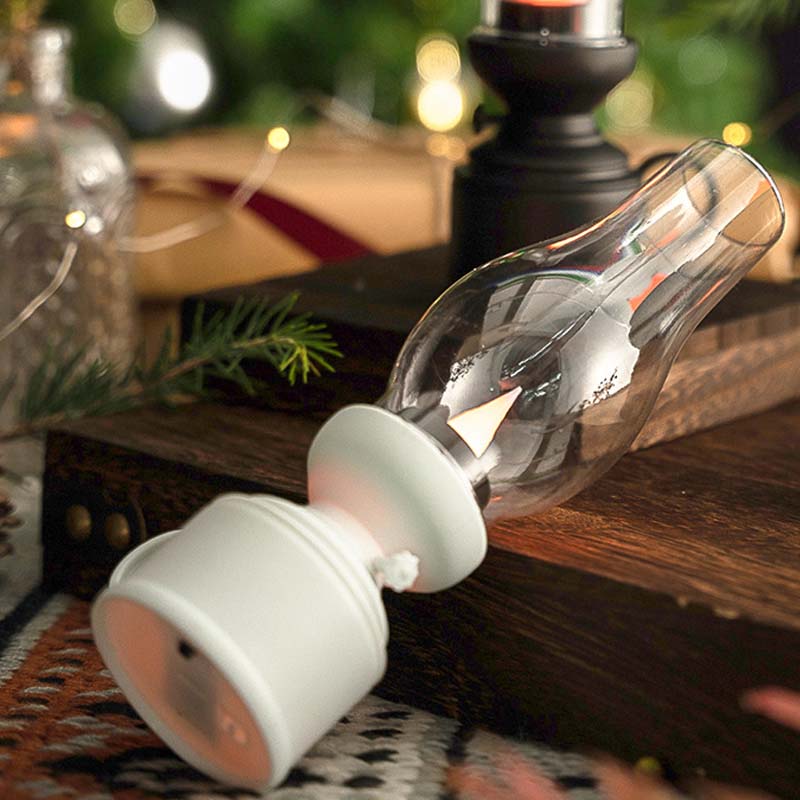 ✨🕯️LED Vintage Kerosene Lamp Electronic Swing Candle