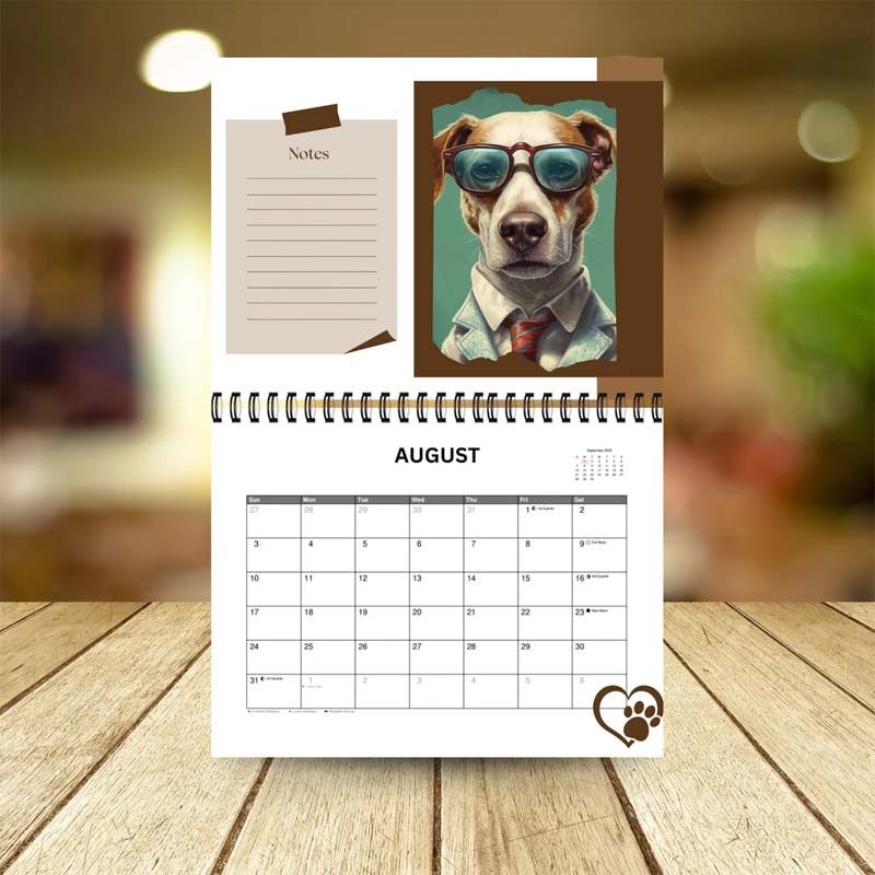 Stylish Dogs and Cats Calendar