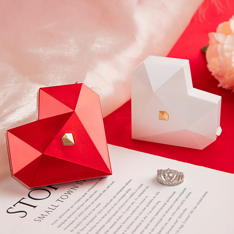 Heart Shaped Diamond Jewelry Box