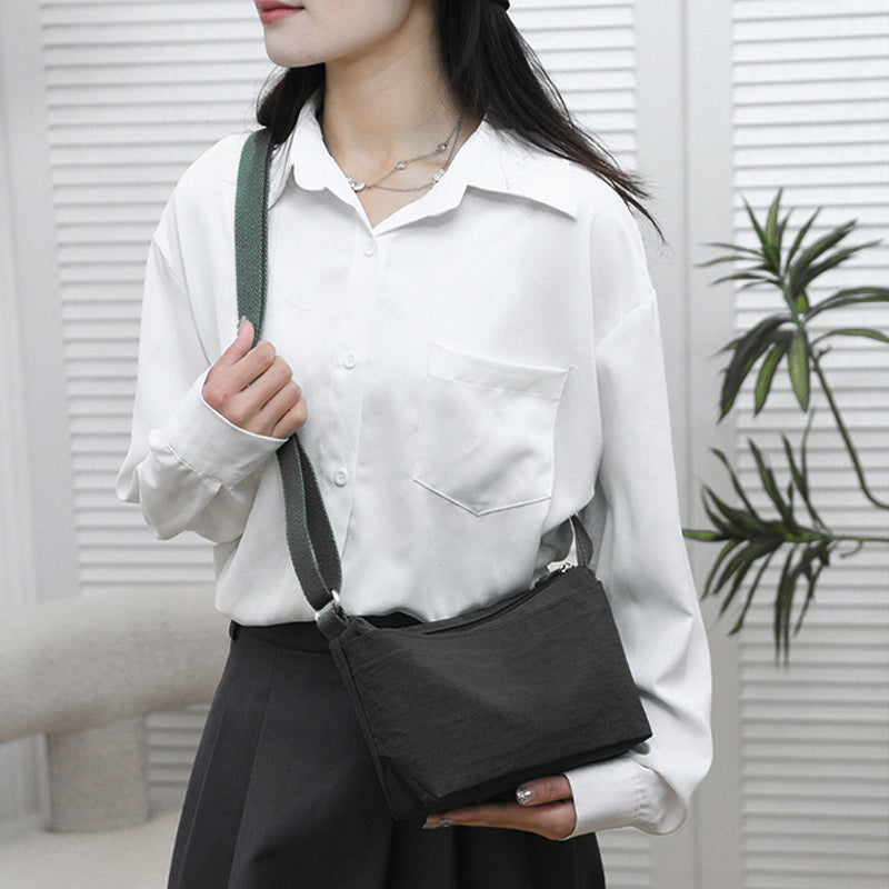 One-shoulder Cross-body Nylon Bag