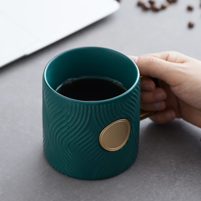 Corrugated Trendy Coffee Cup(with spoon)