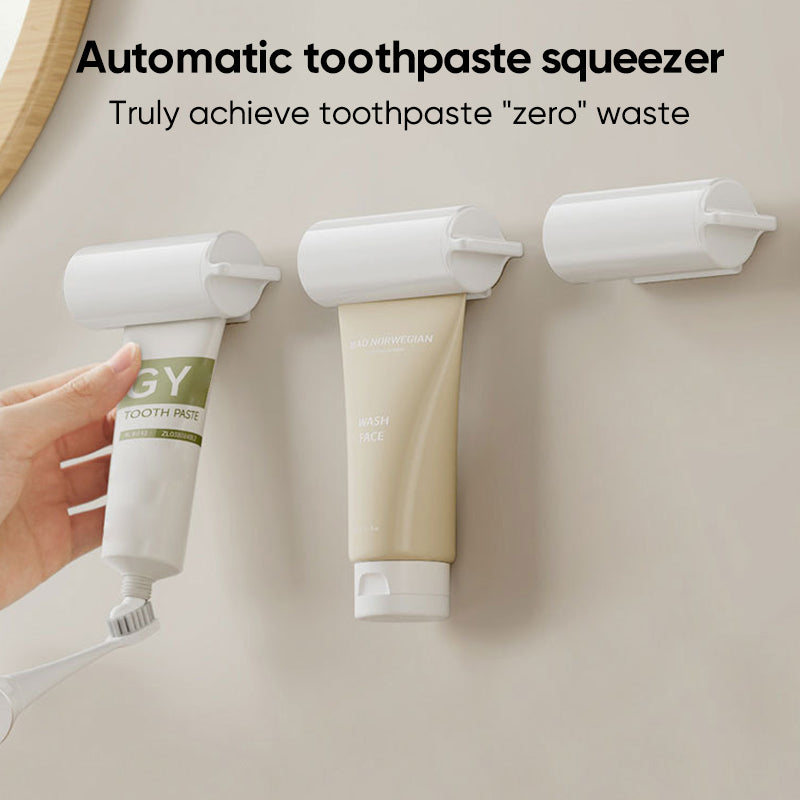 Toothpaste squeeze holder