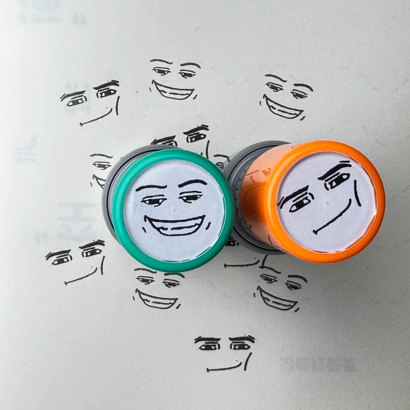 Game Characters Funny Expressions Stamp