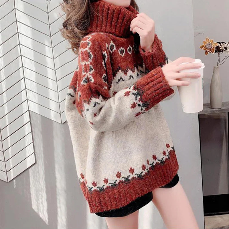 Christmas Jacquard Pullover Sweater