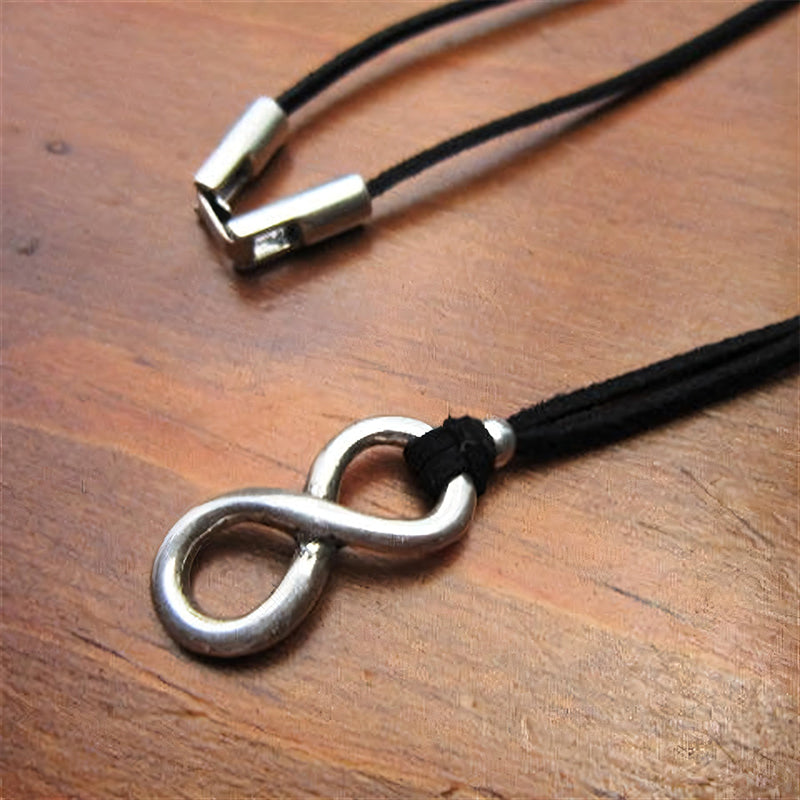 Runes Mobius Strip Infinity Necklace