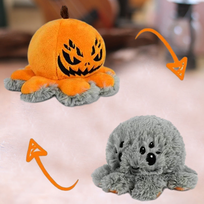 Reversible Pumpkin Lantern Plushie