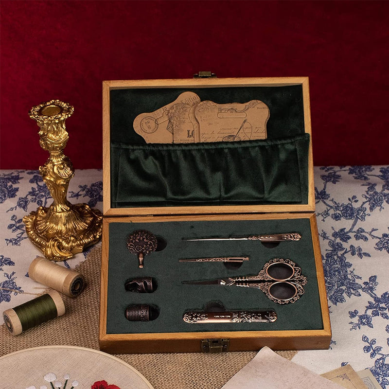 Vintage 5-Piece Set of Pointed Scissors