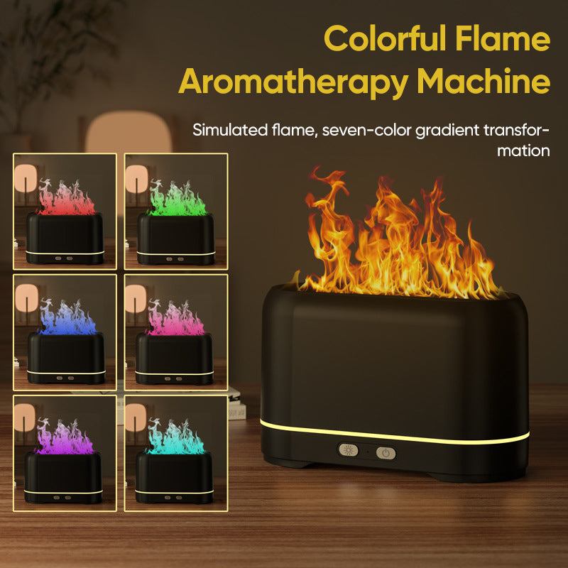 Seven-color Flame Aromatherapy Humidifier