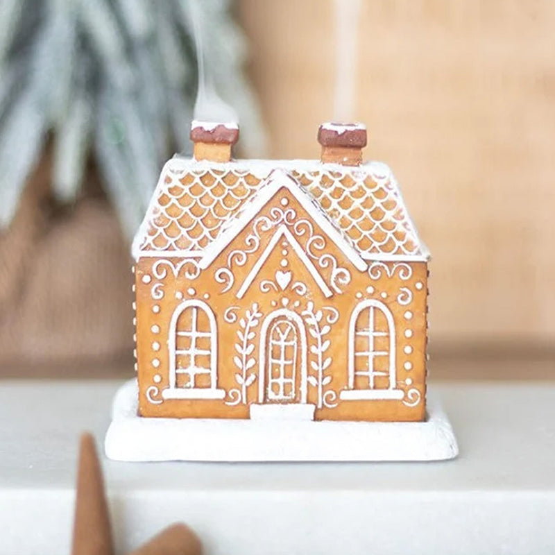 Gingerbread House Incense Cone Burner