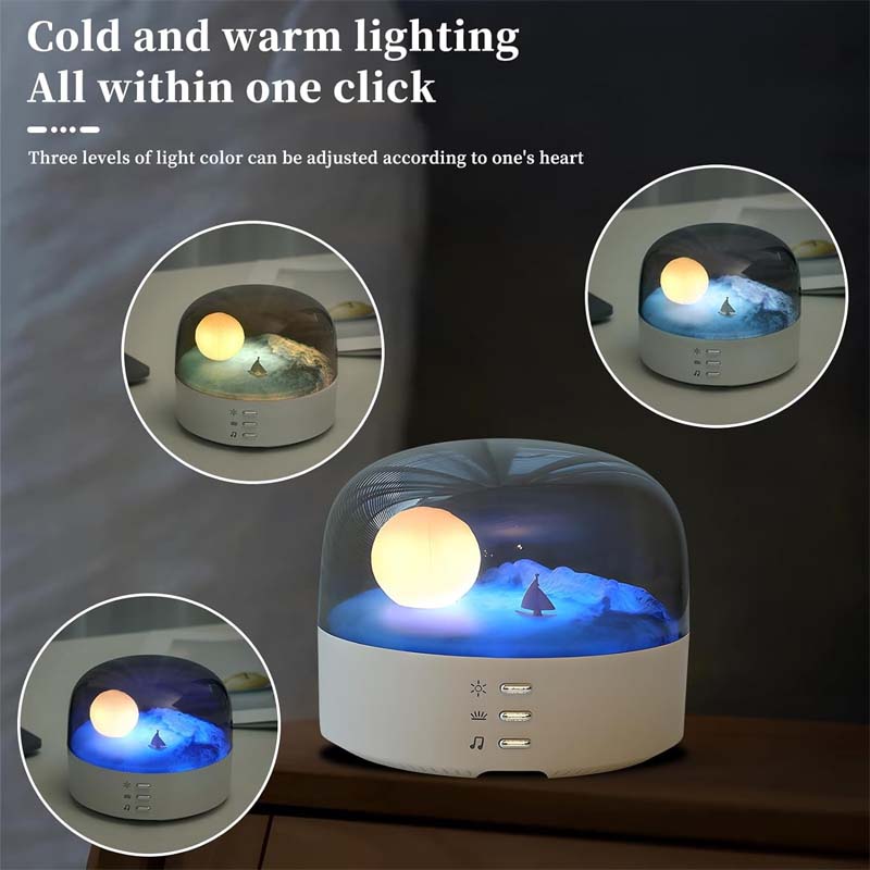 Crescent Bluetooth Speaker Atmosphere Night Light