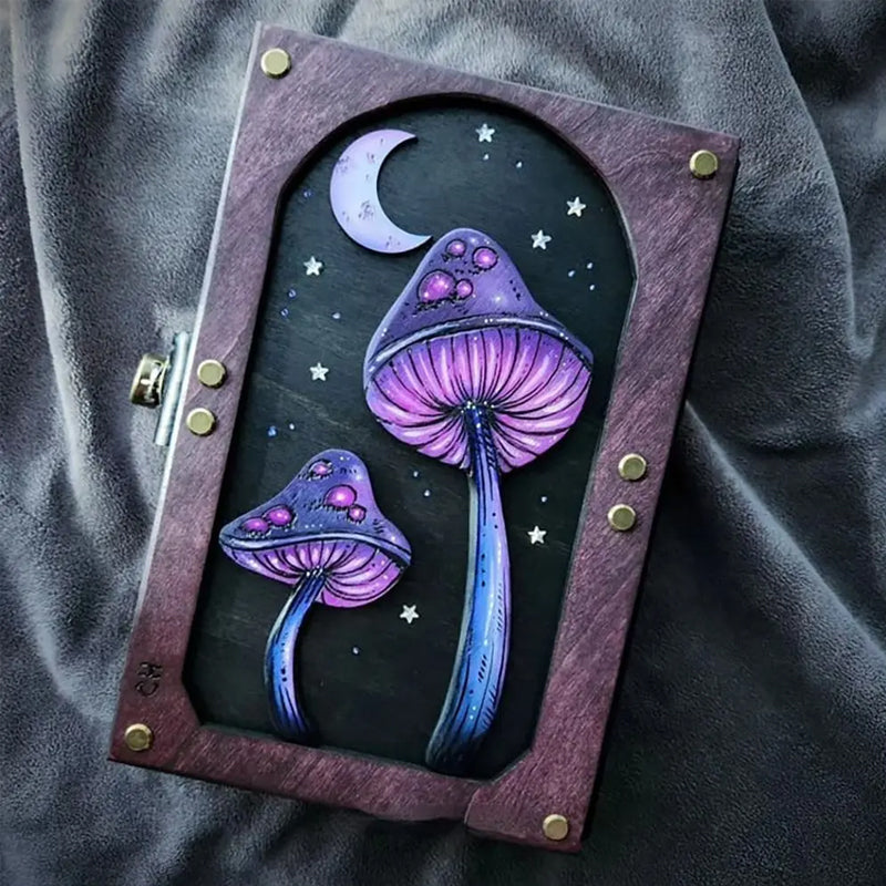 Mushroom Sunflower Skull Journal
