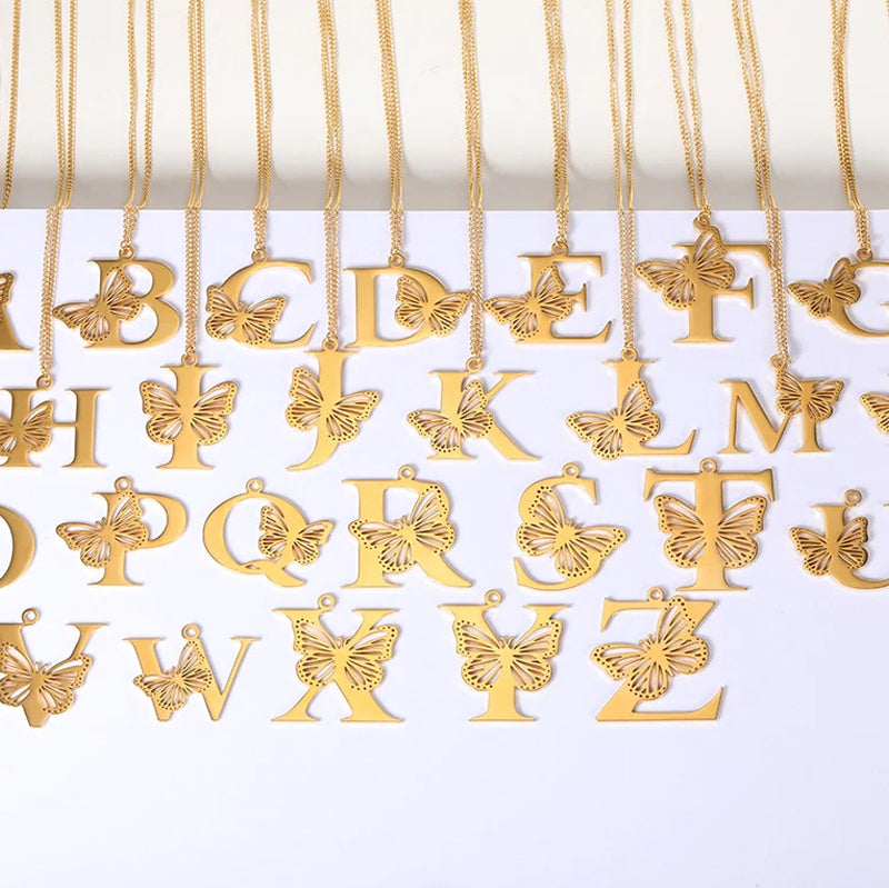 Butterfly Alphabet Pendant