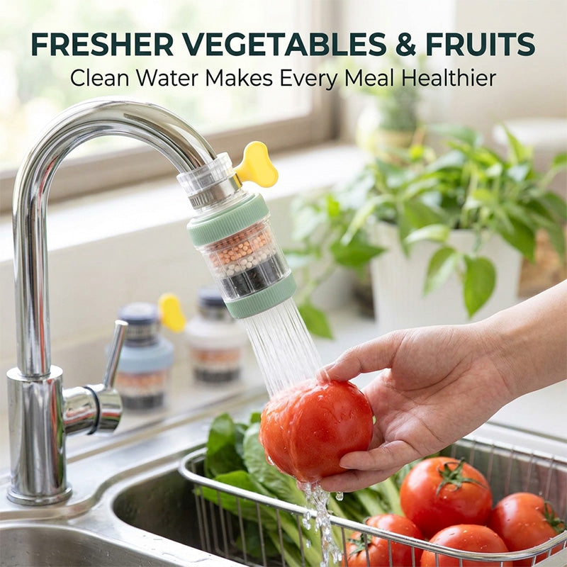 Splash-Proof Faucet Filter Attachment