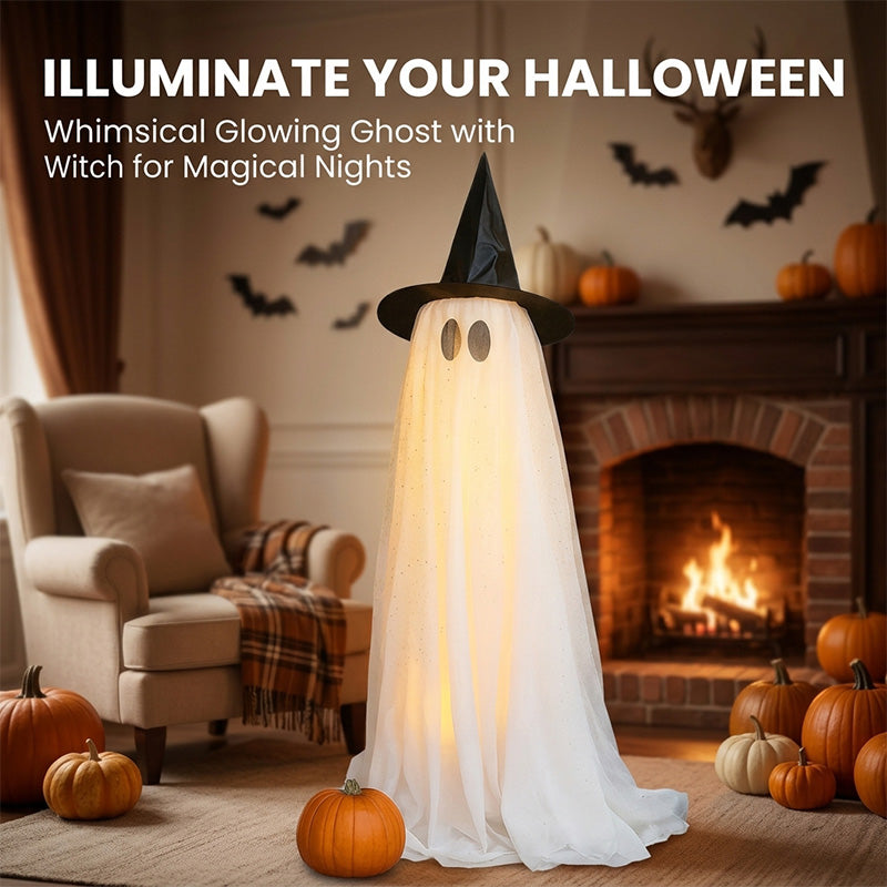 Halloween Spooky Lighted Ghost Decor Set