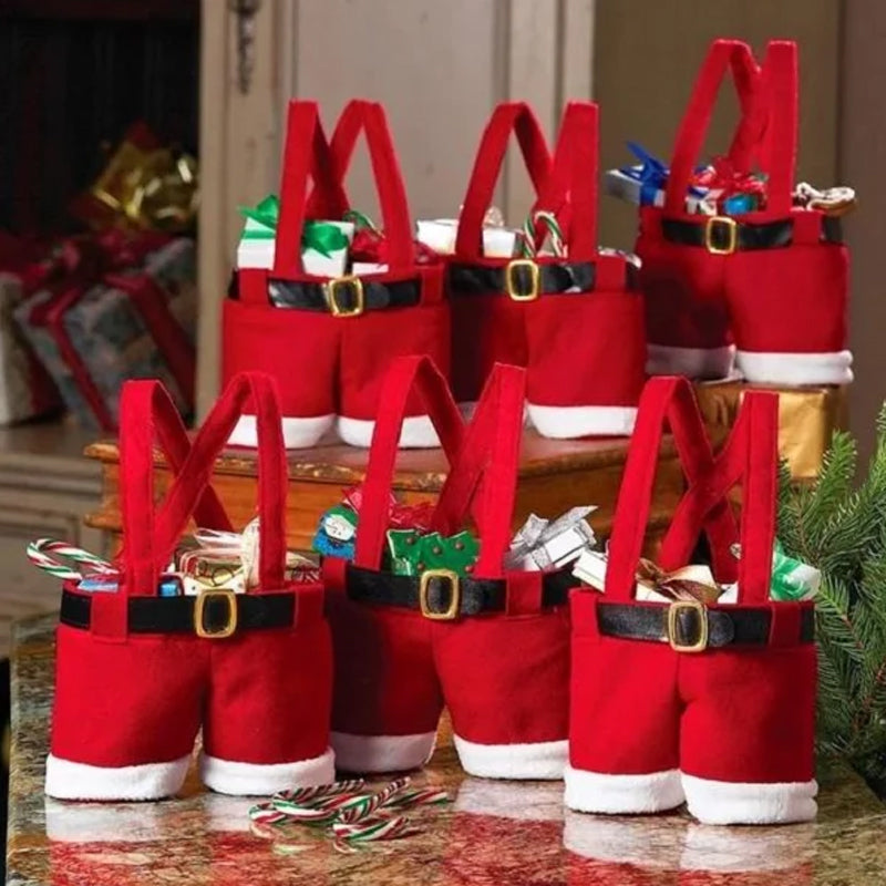 Christmas Pants Pocket Candy Bag