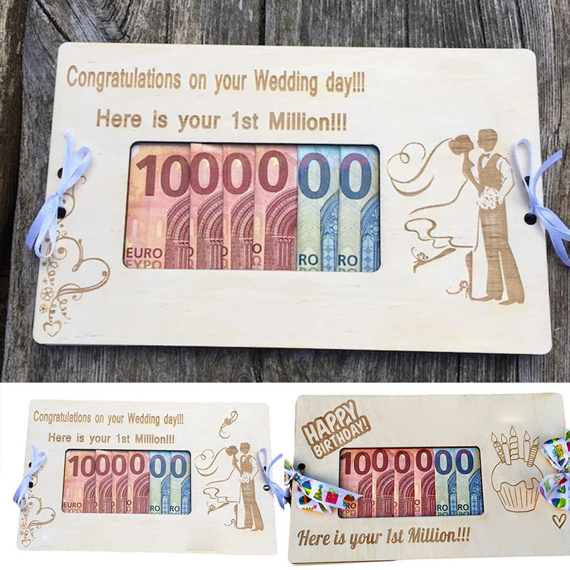 Wooden Money Gift Box