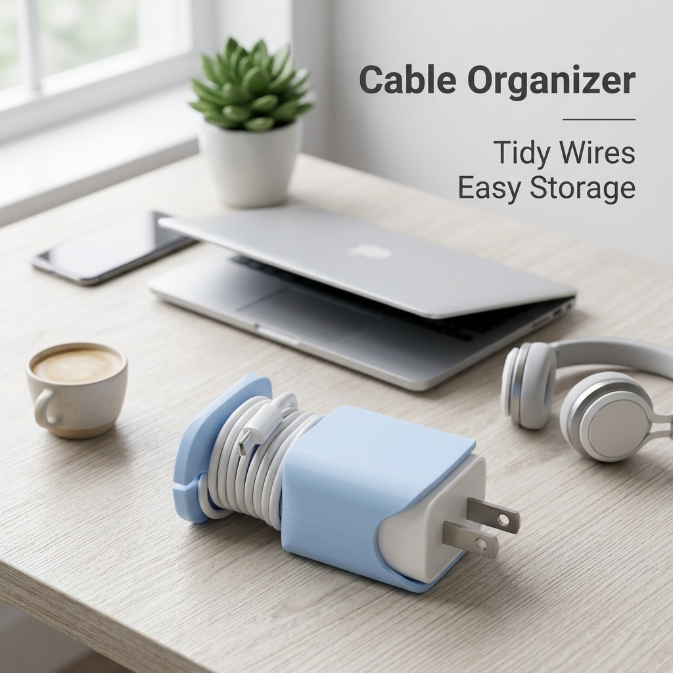 Silicone Charger Cable Organizer Cover