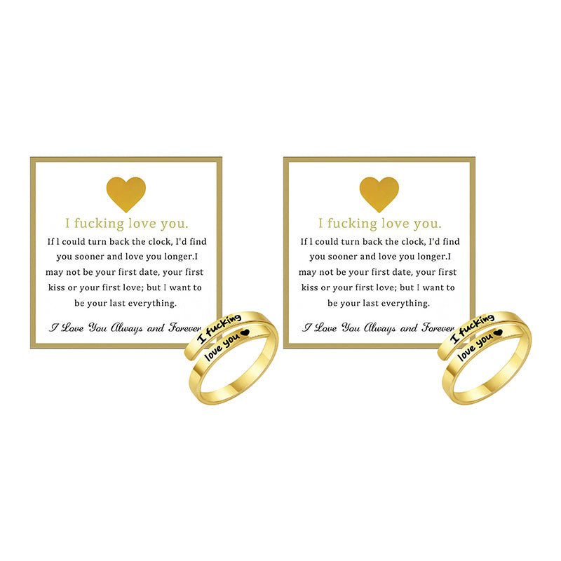 Engraved Heart Spiral Wrap Twist Vintage Promise Rings