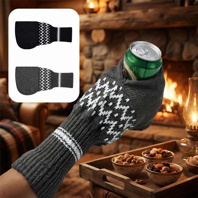 Knitted beer glove