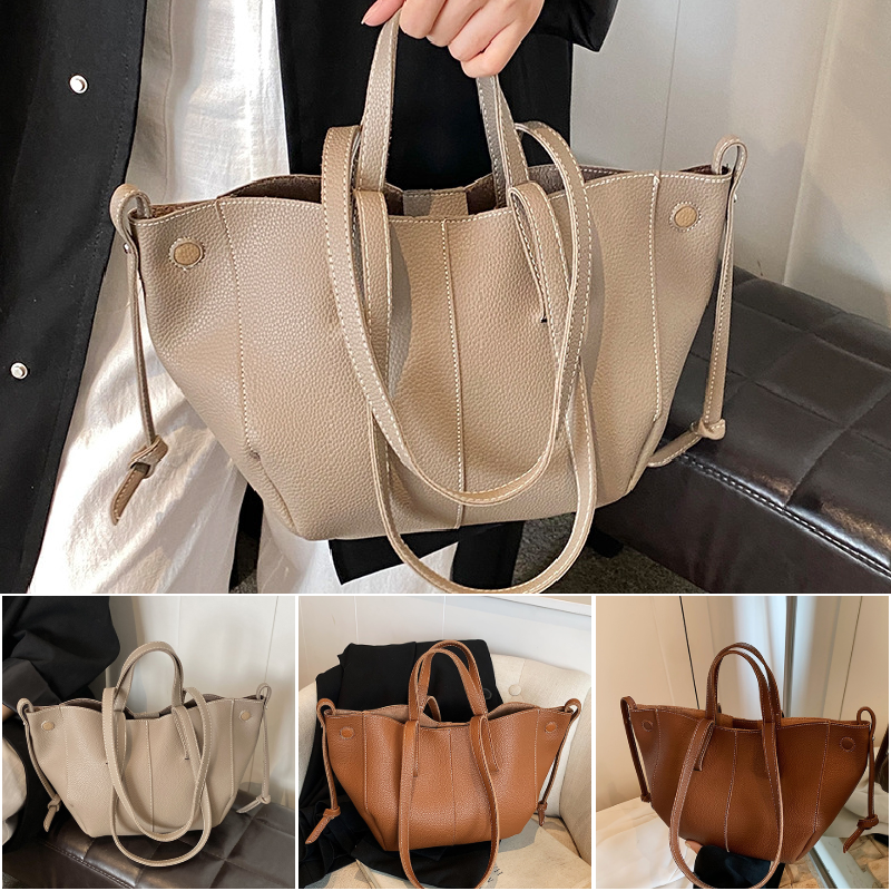 Urban Vintage Large-Capacity Tote Bag