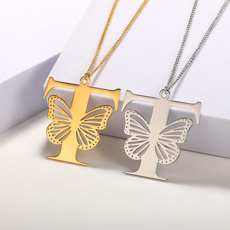 Butterfly Alphabet Pendant