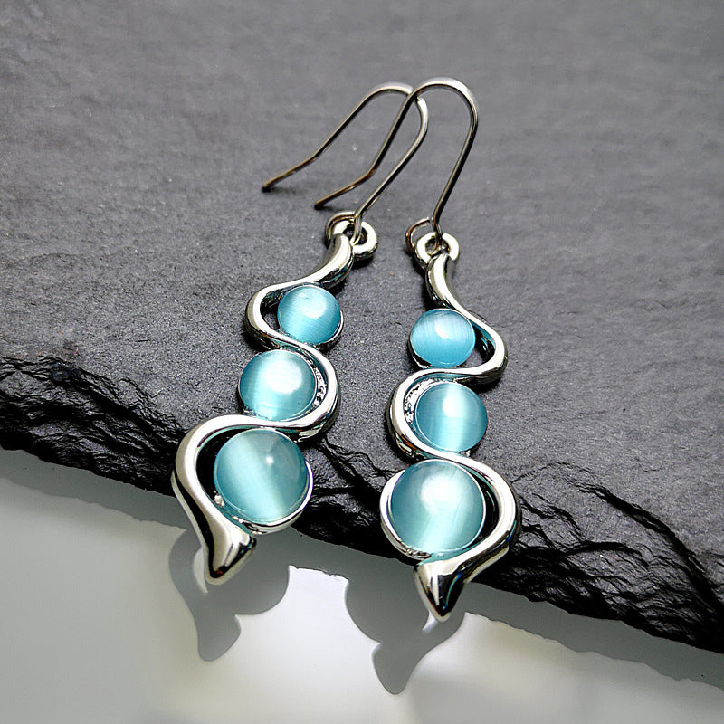 BLUE DROPLETS EARRINGS