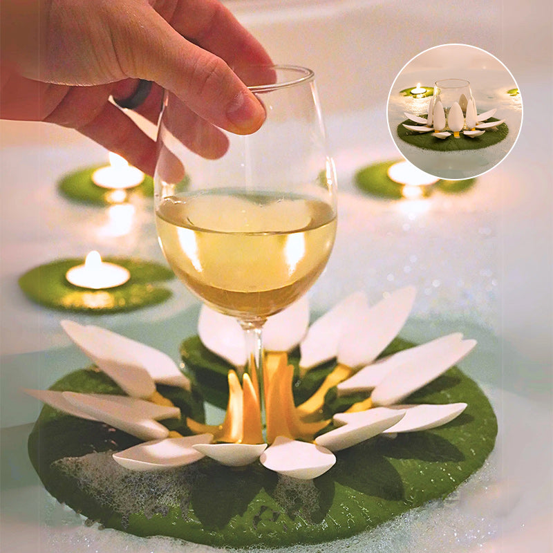 Wine Lily and CandleLily Bath Wine Holder