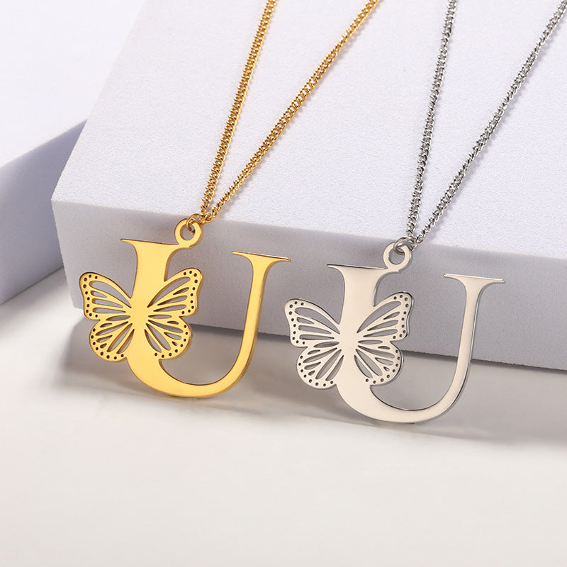 Butterfly Alphabet Pendant