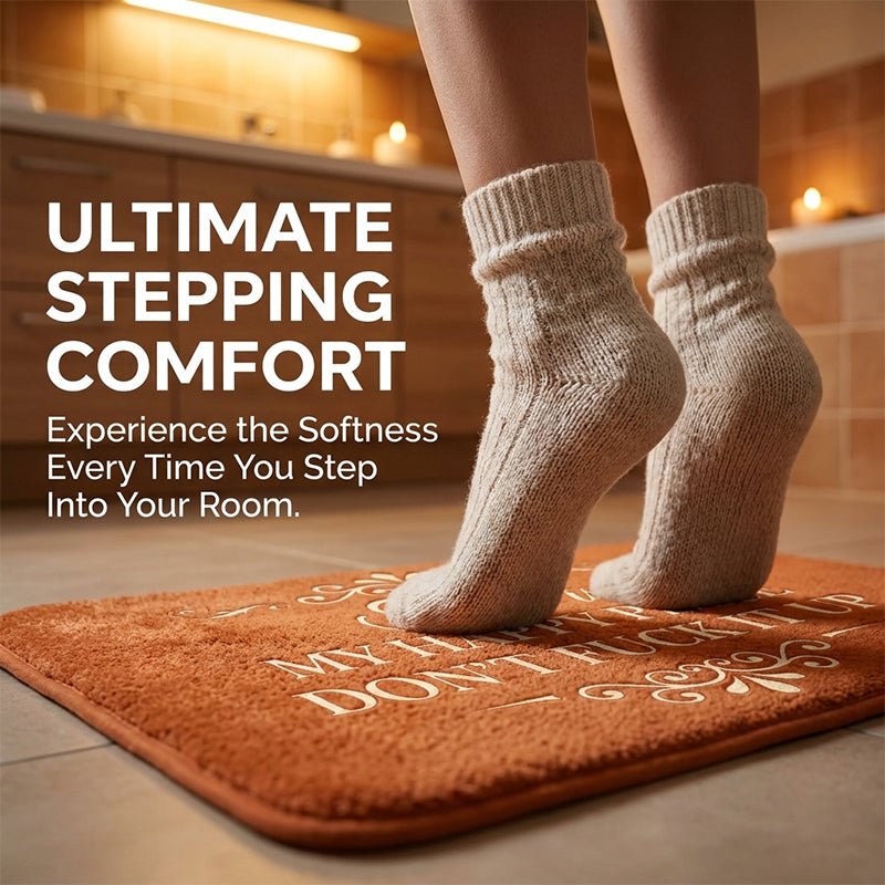 American-Style Retro Crystal Velvet Floor Mat