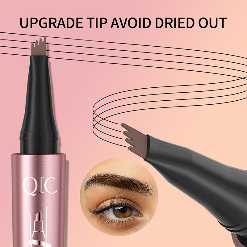 Four-claw liquid eyebrow pencil