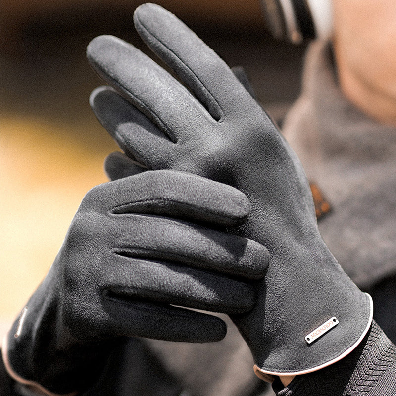 Cold-proof Suede Gloves